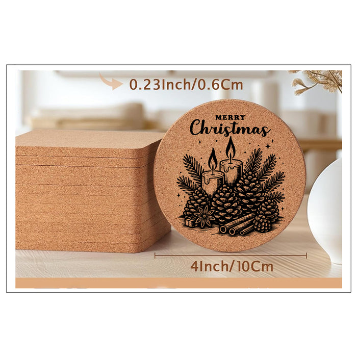 Merry Christmas Cork Pine Cones