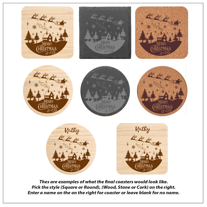 Santa Christmas Coaster