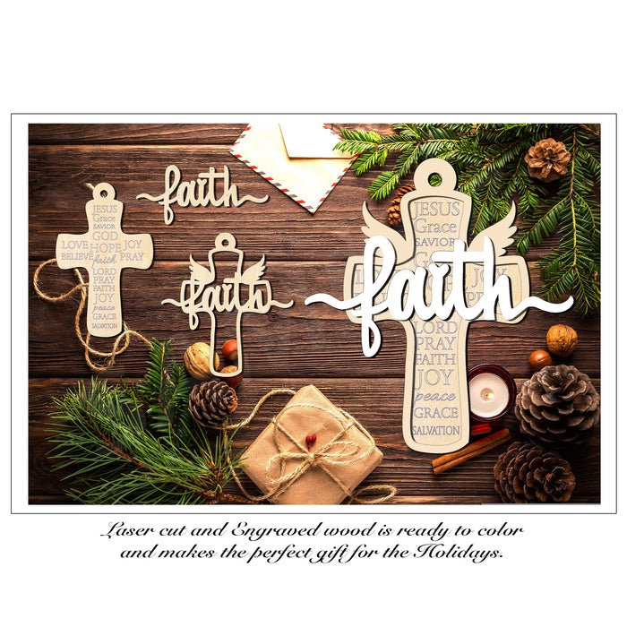 Faith Cross Laser Cut