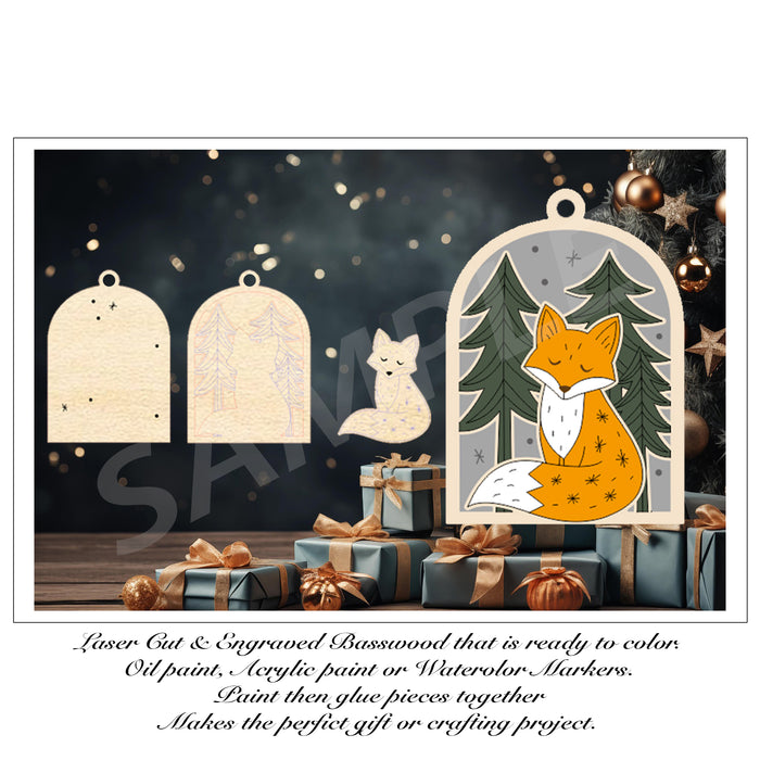 Fox Tree Ornament
