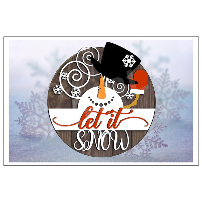 Let It Snow Laser Cut