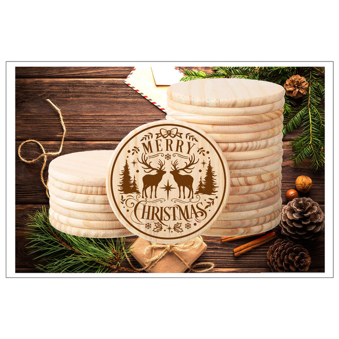Moose Christmas Coaster