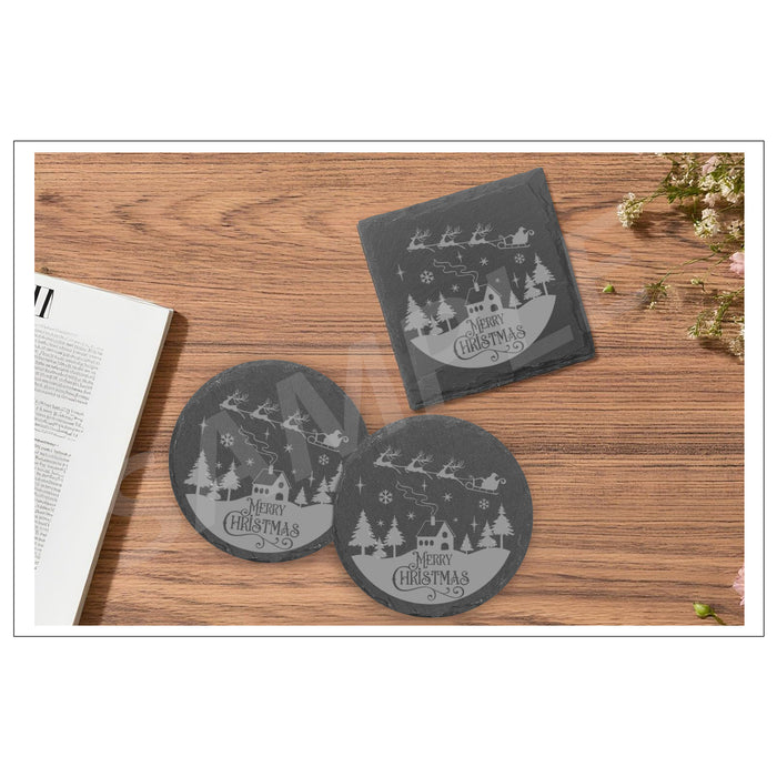 Santa Stone Coasters