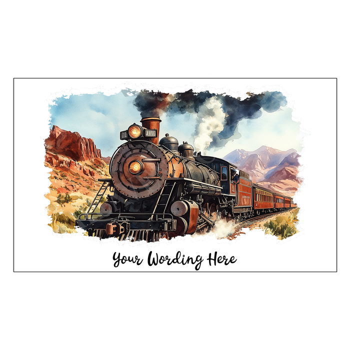 Train postcard