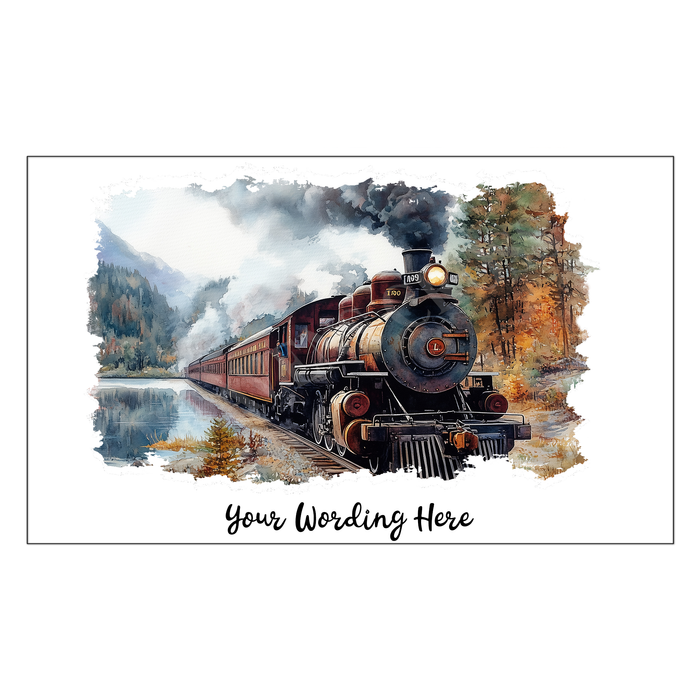 Train postcard