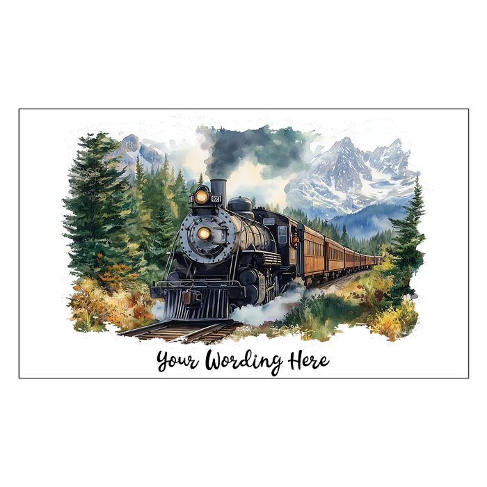 Train postcard