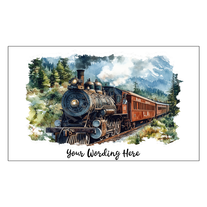 Train postcard