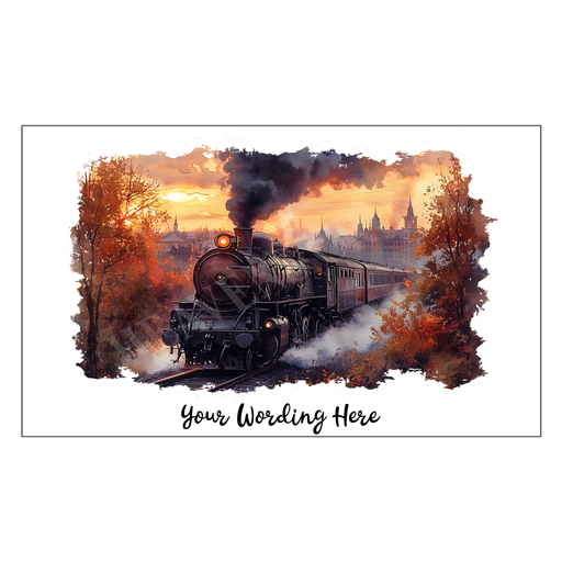 Train postcard